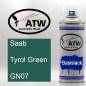 Preview: Saab, Tyrol Green, GN07: 400ml Sprühdose, von ATW Autoteile West.